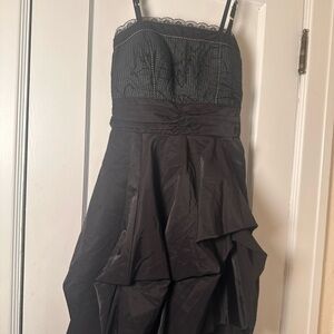 Des Filles à la Vanille Black Cocktail Dress | Made in France | Size S